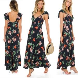 💌SOLD💌 Boho Floral Flutter Sleeve Maxi